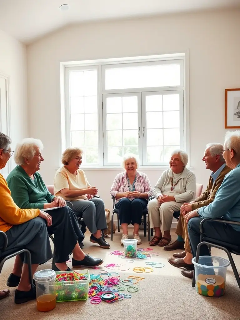 A heartwarming image of seniors participating in a special activity organized by COMITE DES FETES DE LONGVILLERS, demonstrating the organization's commitment to inclusivity.